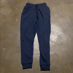 Navy blue comfy joggers with pockets